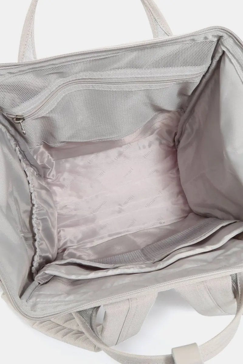 Himawari Contrast Waterproof Backpack Bag with External USB Port - Love Salve